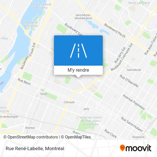 Rue René-Labelle plan