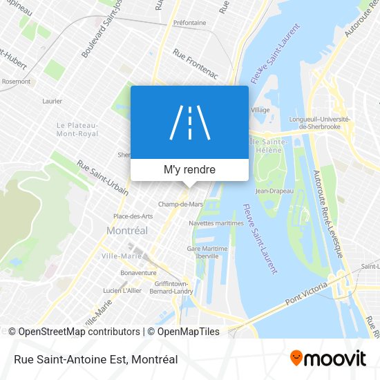 Rue Saint-Antoine Est plan