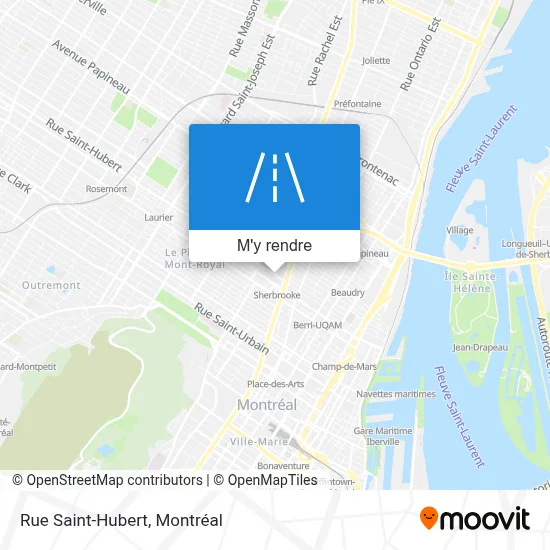 Rue Saint-Hubert plan