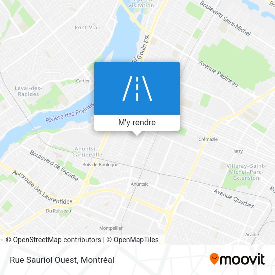 Rue Sauriol Ouest plan