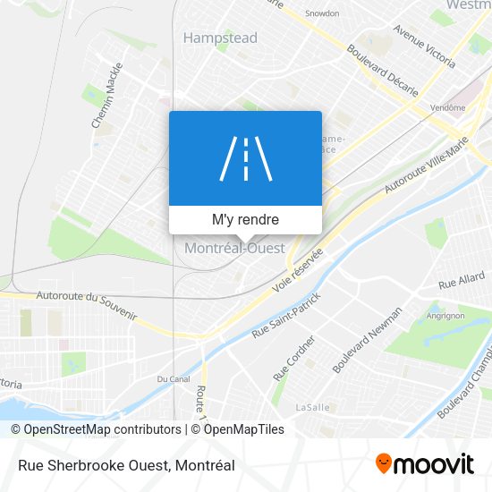 Rue Sherbrooke Ouest plan