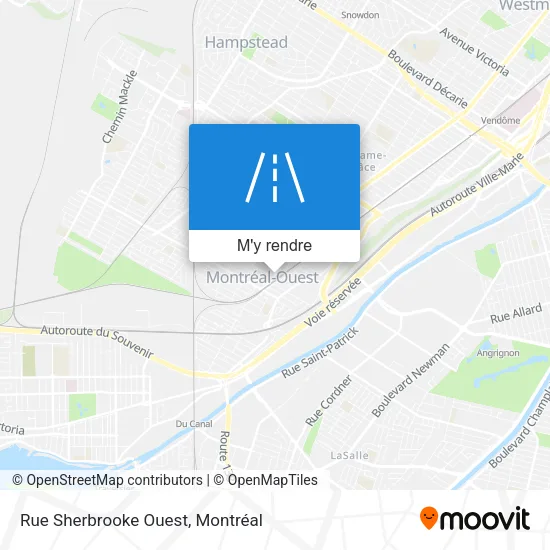 Rue Sherbrooke Ouest plan