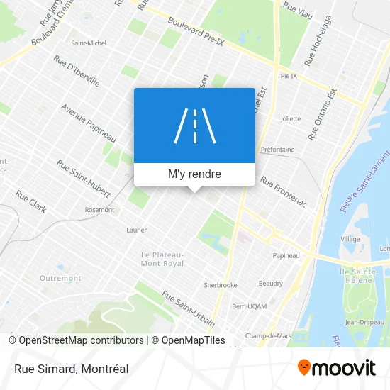 Rue Simard plan