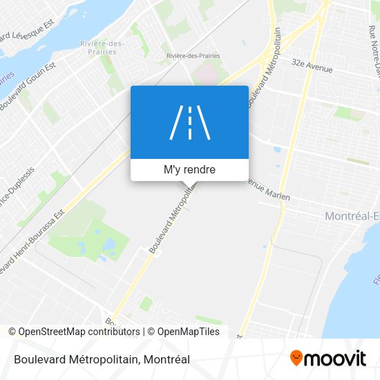 Boulevard Métropolitain plan