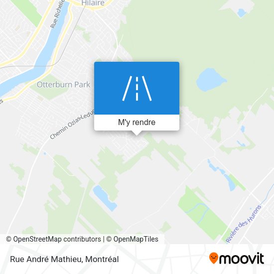 Rue André Mathieu plan