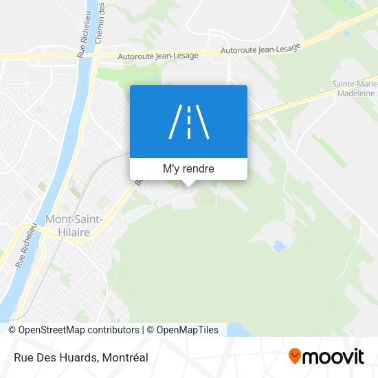 Rue Des Huards plan