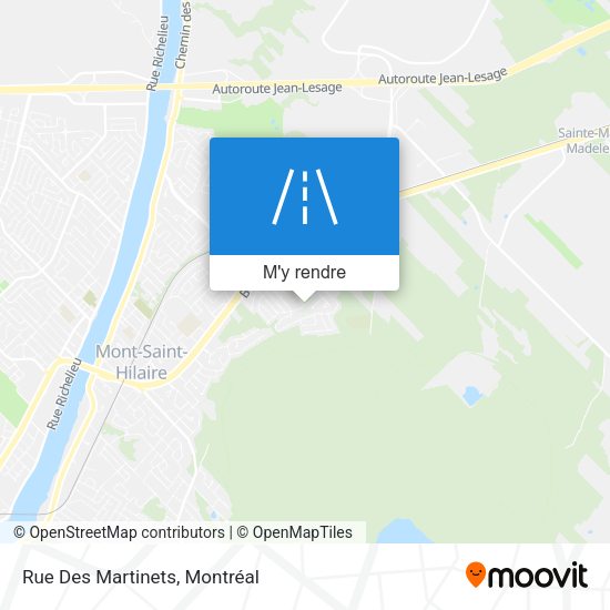 Rue Des Martinets plan