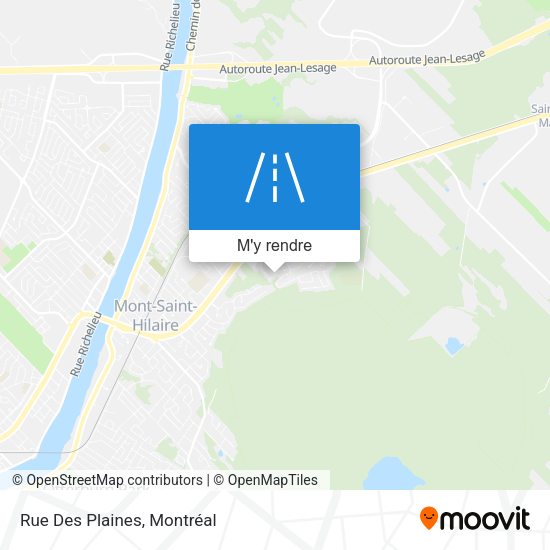 Rue Des Plaines plan