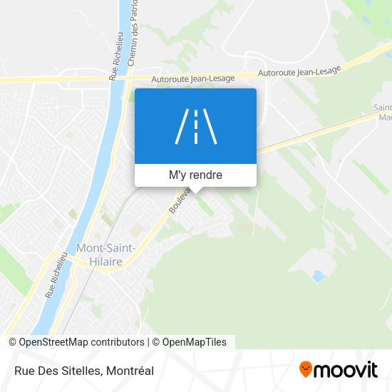 Rue Des Sitelles plan
