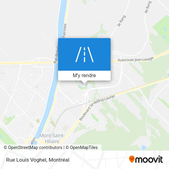 Rue Louis Voghel plan