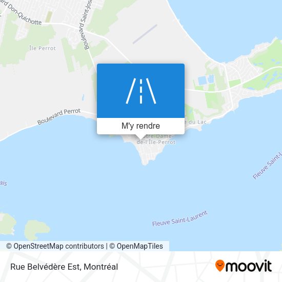Rue Belvédère Est plan