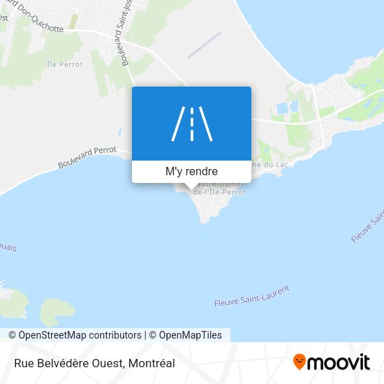 Rue Belvédère Ouest plan