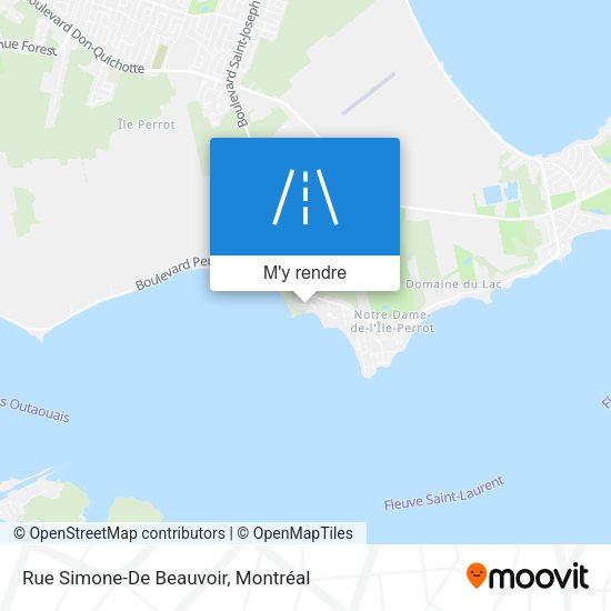 Rue Simone-De Beauvoir plan