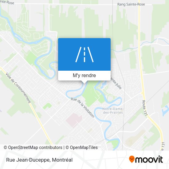 Rue Jean-Duceppe plan