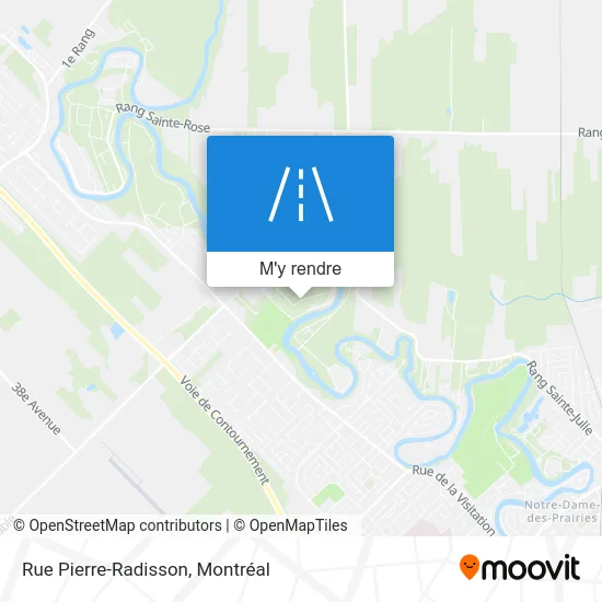 Rue Pierre-Radisson plan