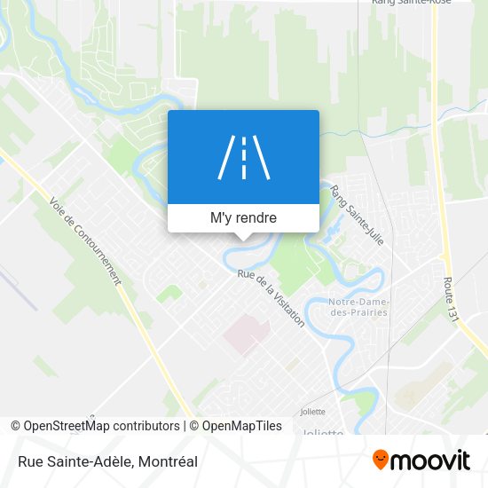 Rue Sainte-Adèle plan