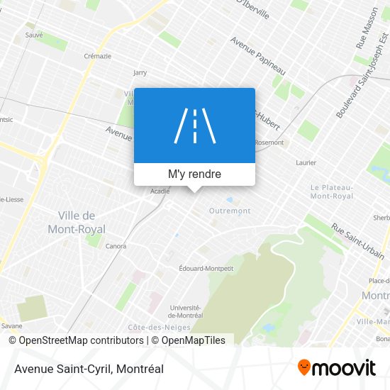 Avenue Saint-Cyril plan