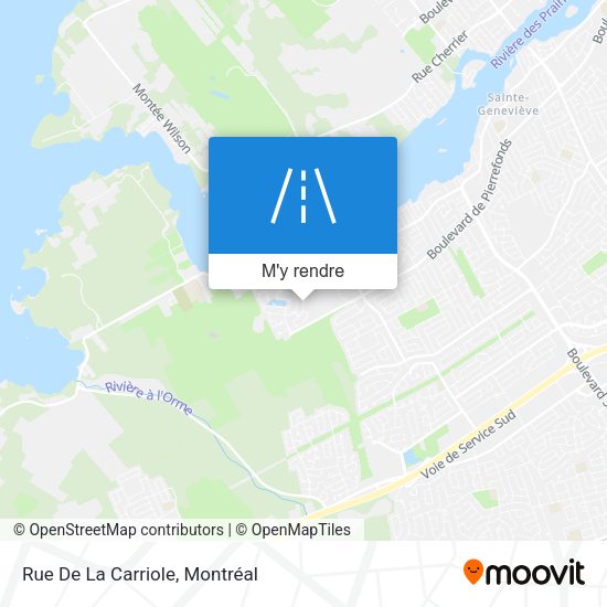 Rue De La Carriole plan