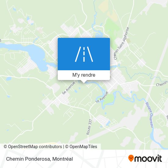 Chemin Ponderosa plan