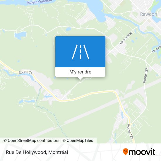 Rue De Hollywood plan