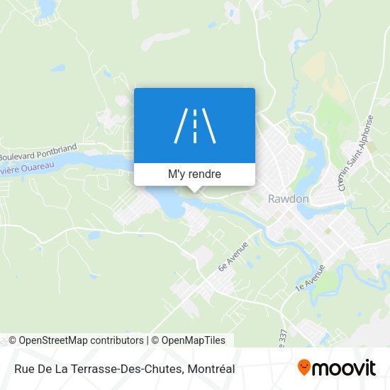 Rue De La Terrasse-Des-Chutes plan