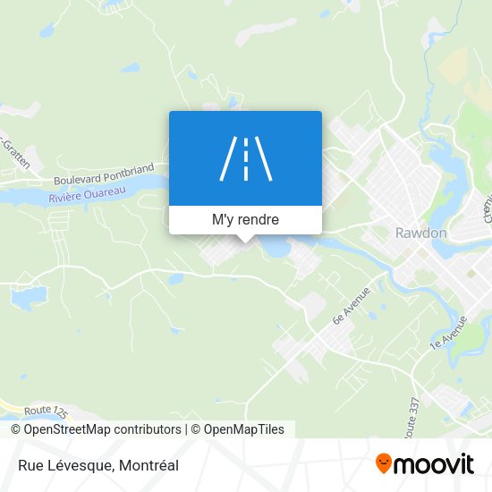 Rue Lévesque plan