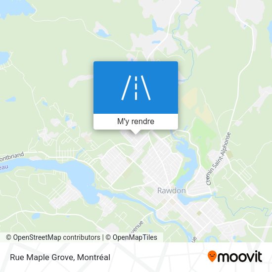 Rue Maple Grove plan