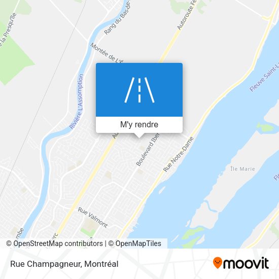 Rue Champagneur plan