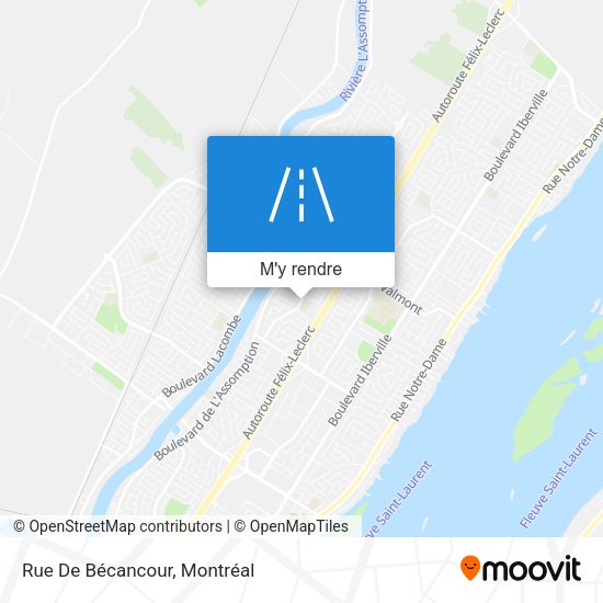 Rue De Bécancour plan