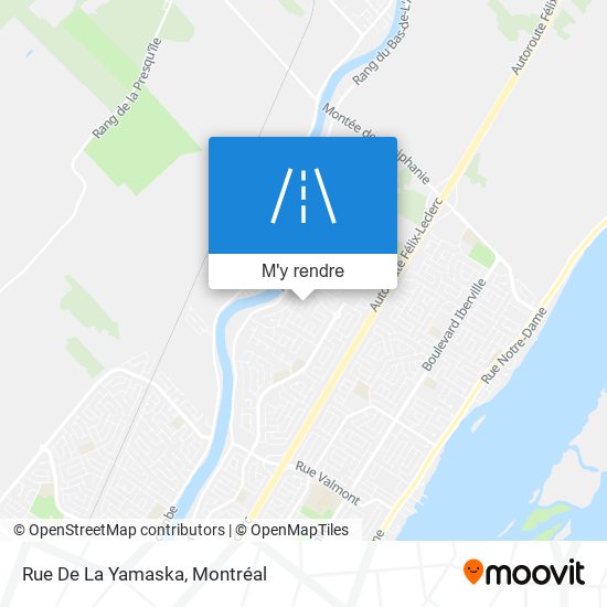 Rue De La Yamaska plan