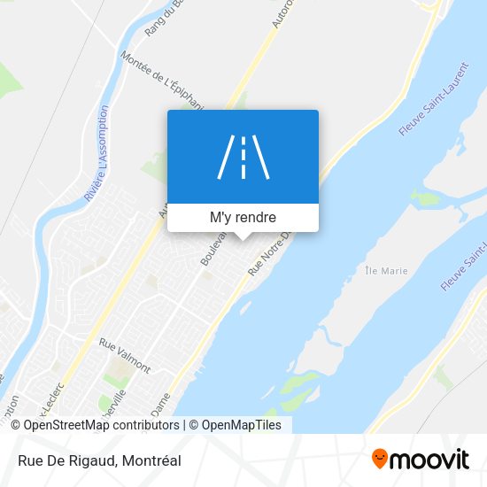 Rue De Rigaud plan