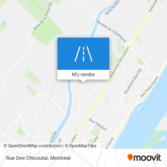 Rue Des Chicoutai plan