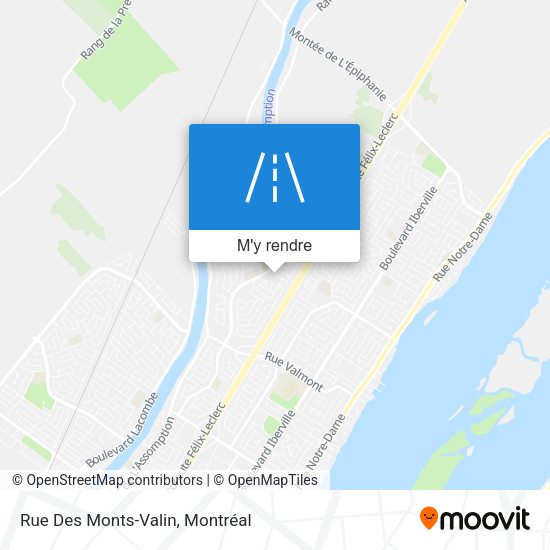 Rue Des Monts-Valin plan