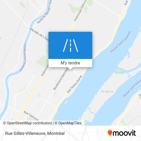 Rue Gilles-Villeneuve plan