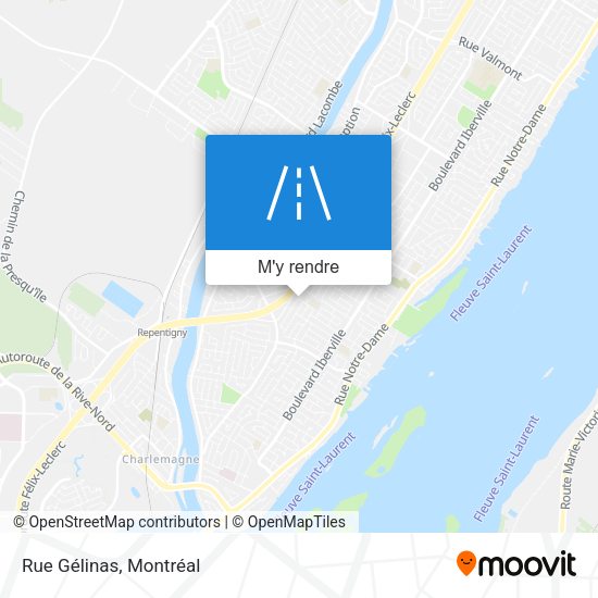 Rue Gélinas plan