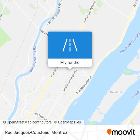 Rue Jacques-Cousteau plan