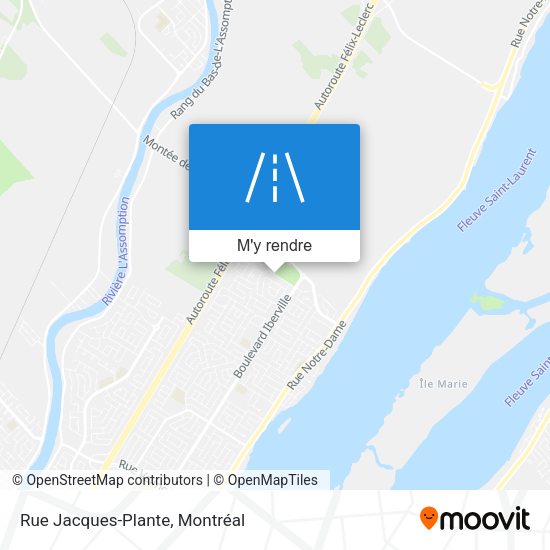 Rue Jacques-Plante plan