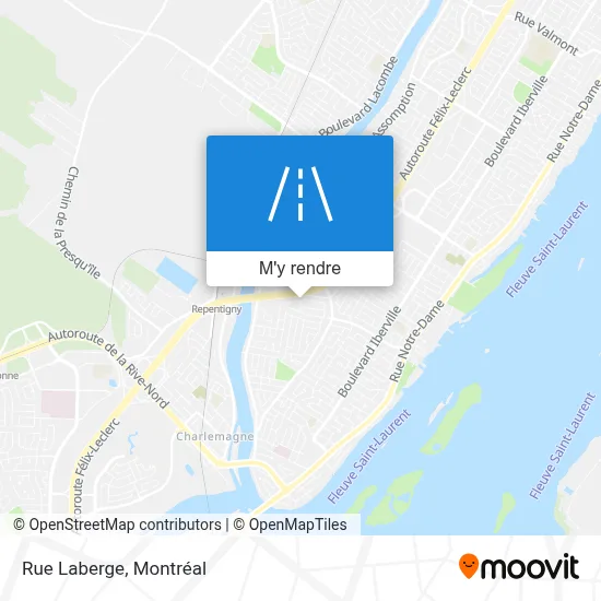 Rue Laberge plan