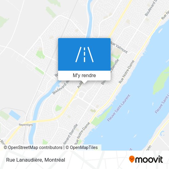 Rue Lanaudière plan
