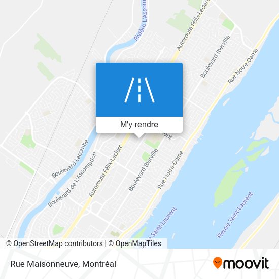 Rue Maisonneuve plan