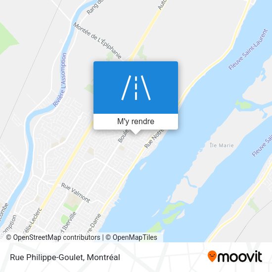 Rue Philippe-Goulet plan