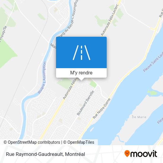 Rue Raymond-Gaudreault plan