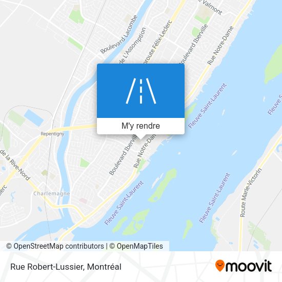Rue Robert-Lussier plan