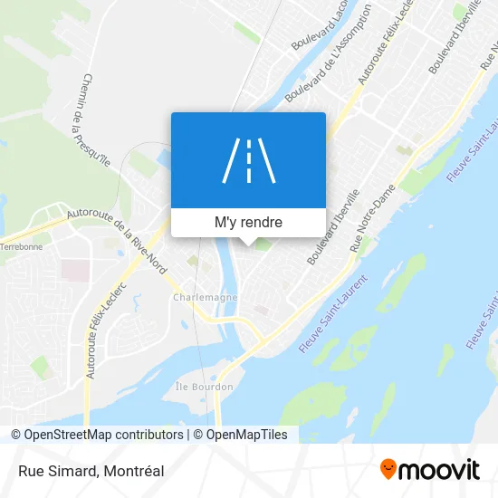 Rue Simard plan