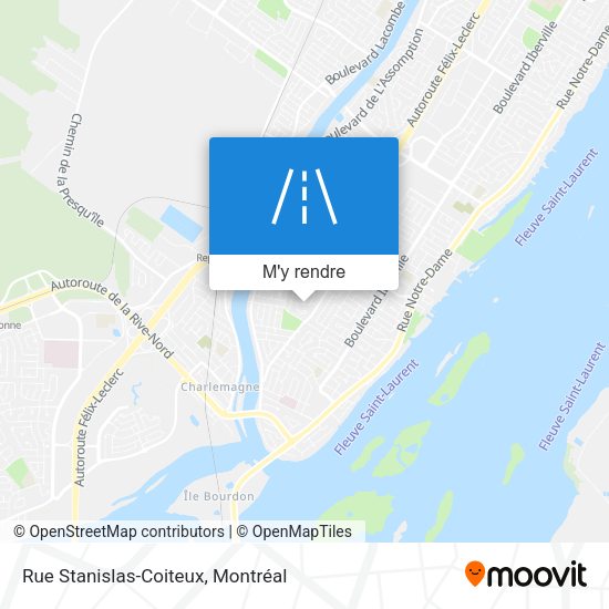 Rue Stanislas-Coiteux plan