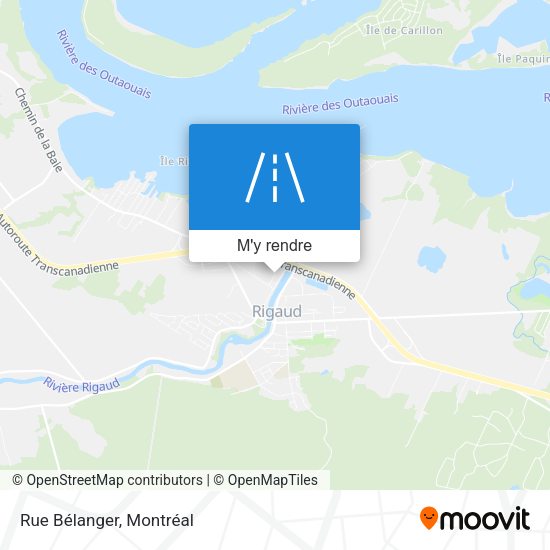 Rue Bélanger plan