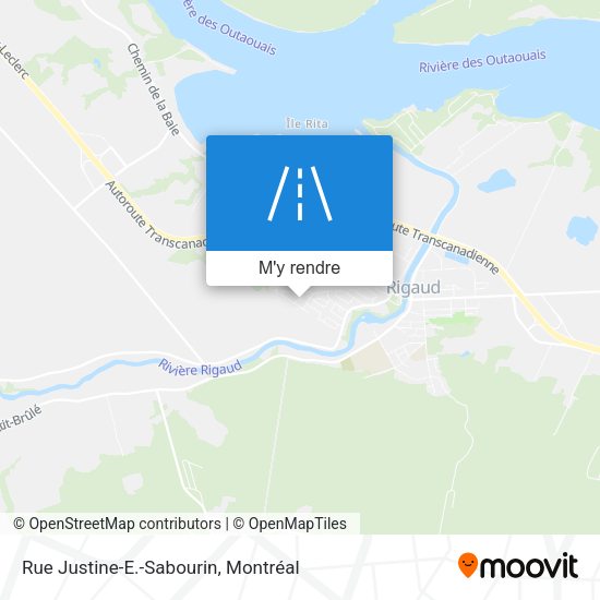 Rue Justine-E.-Sabourin plan