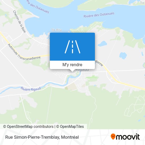 Rue Simon-Pierre-Tremblay plan