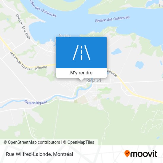 Rue Wilfred-Lalonde plan