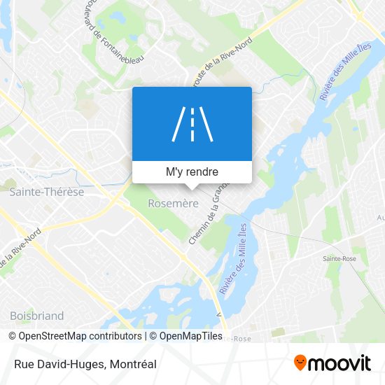 Rue David-Huges plan